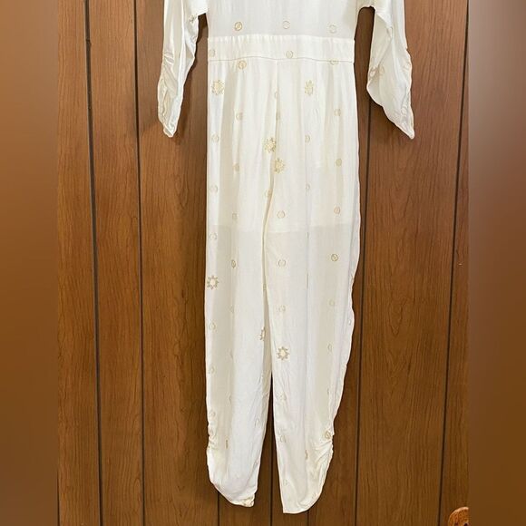 Stella McCartney Metallic Tie-Front Jumpsuit size 38/us size 4 - Picture 8 of 13